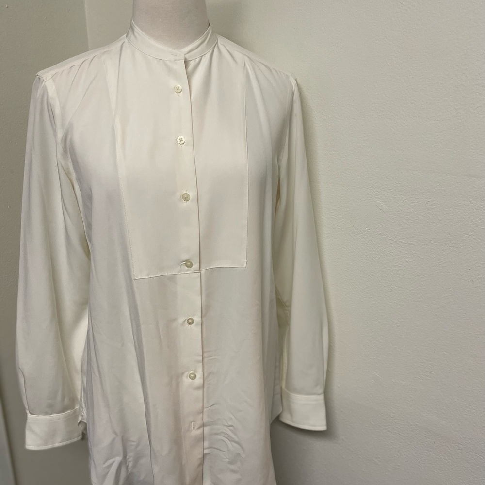 Lauren Ralph Lauren Petite Button Front Long Sleeve